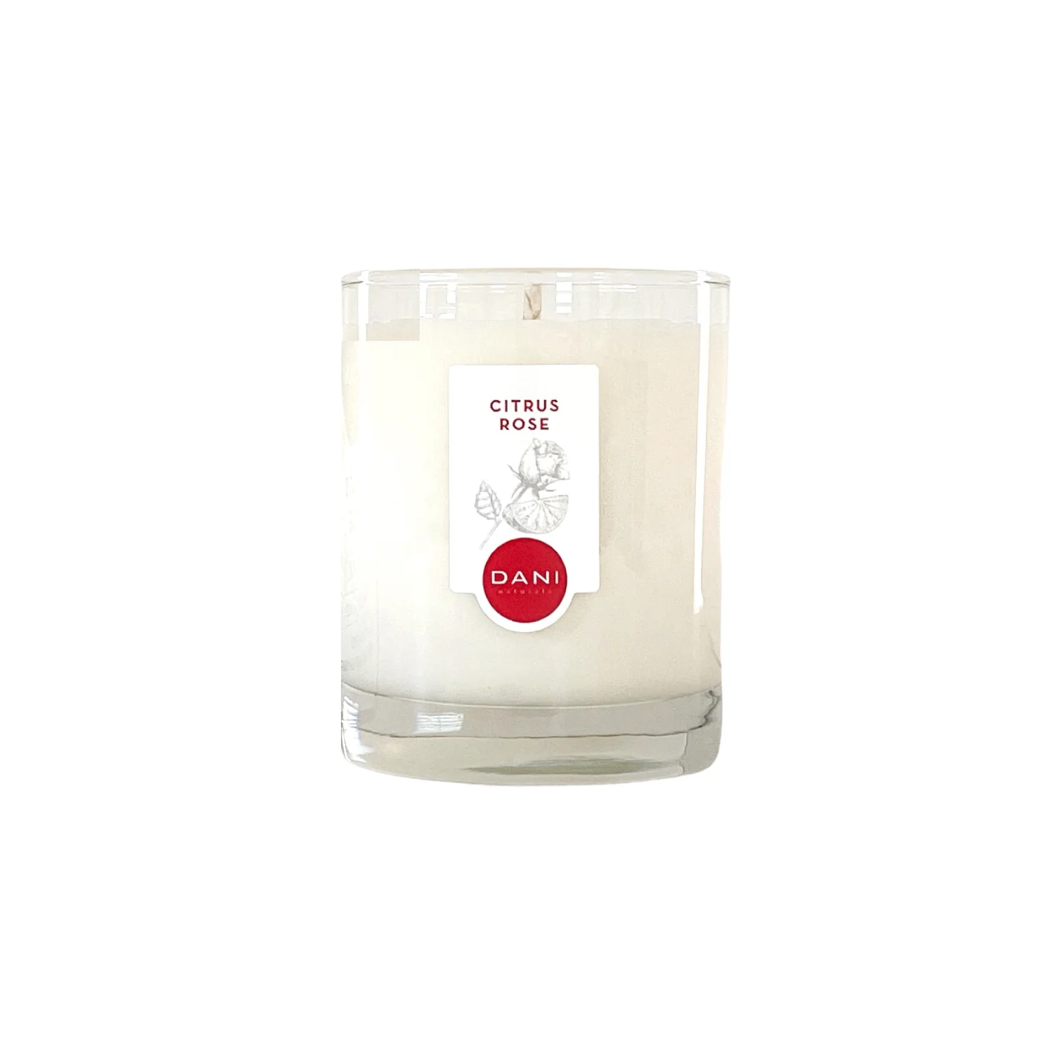 CITRUS ROSE GLASS CANDLE - Image 2