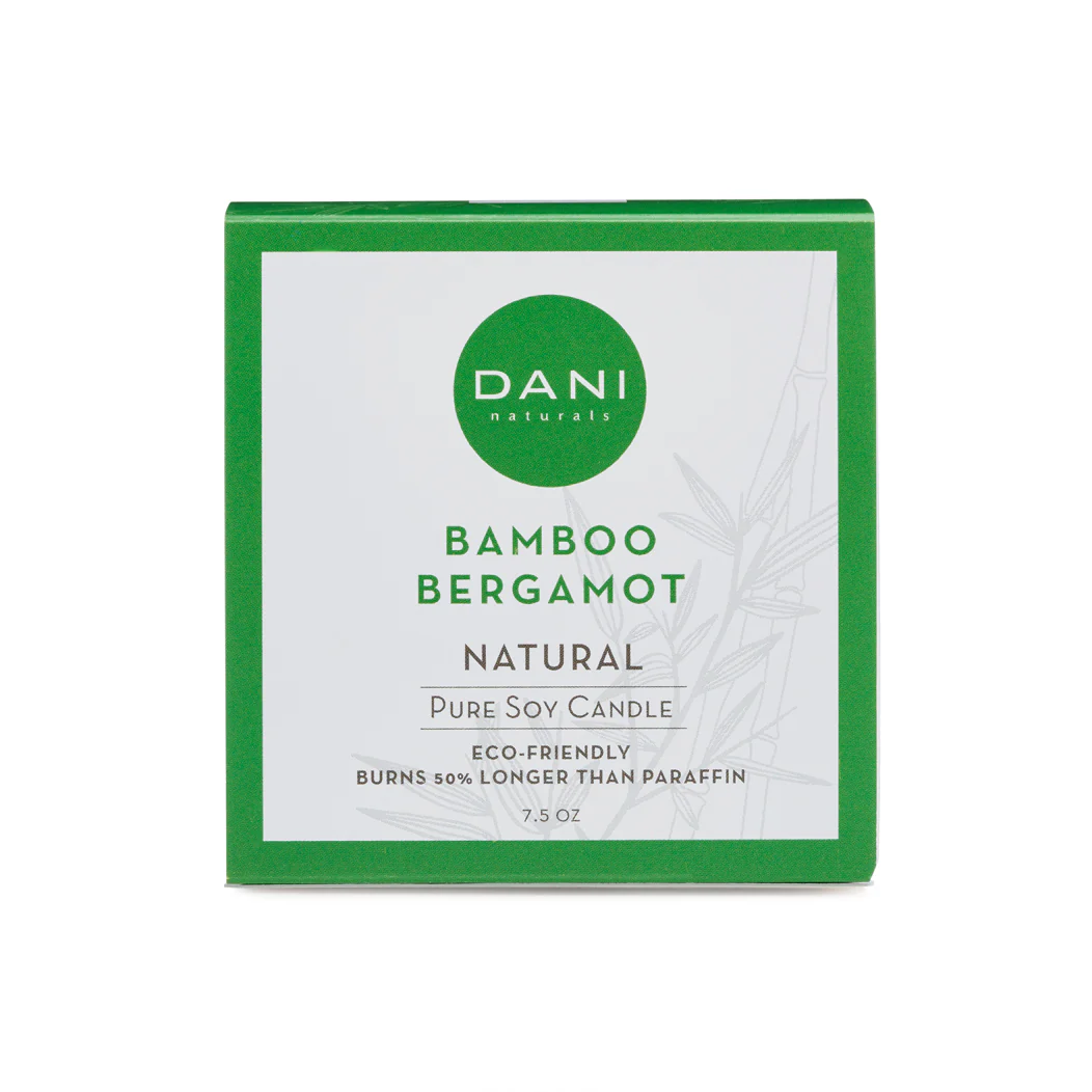 BAMBOO BERGAMOT GLASS CANDLE - Image 3