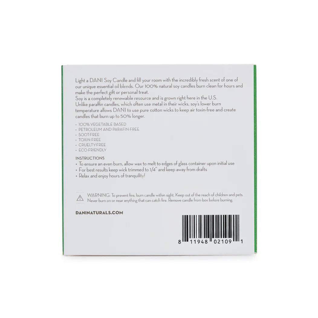 BAMBOO BERGAMOT GLASS CANDLE - Image 4