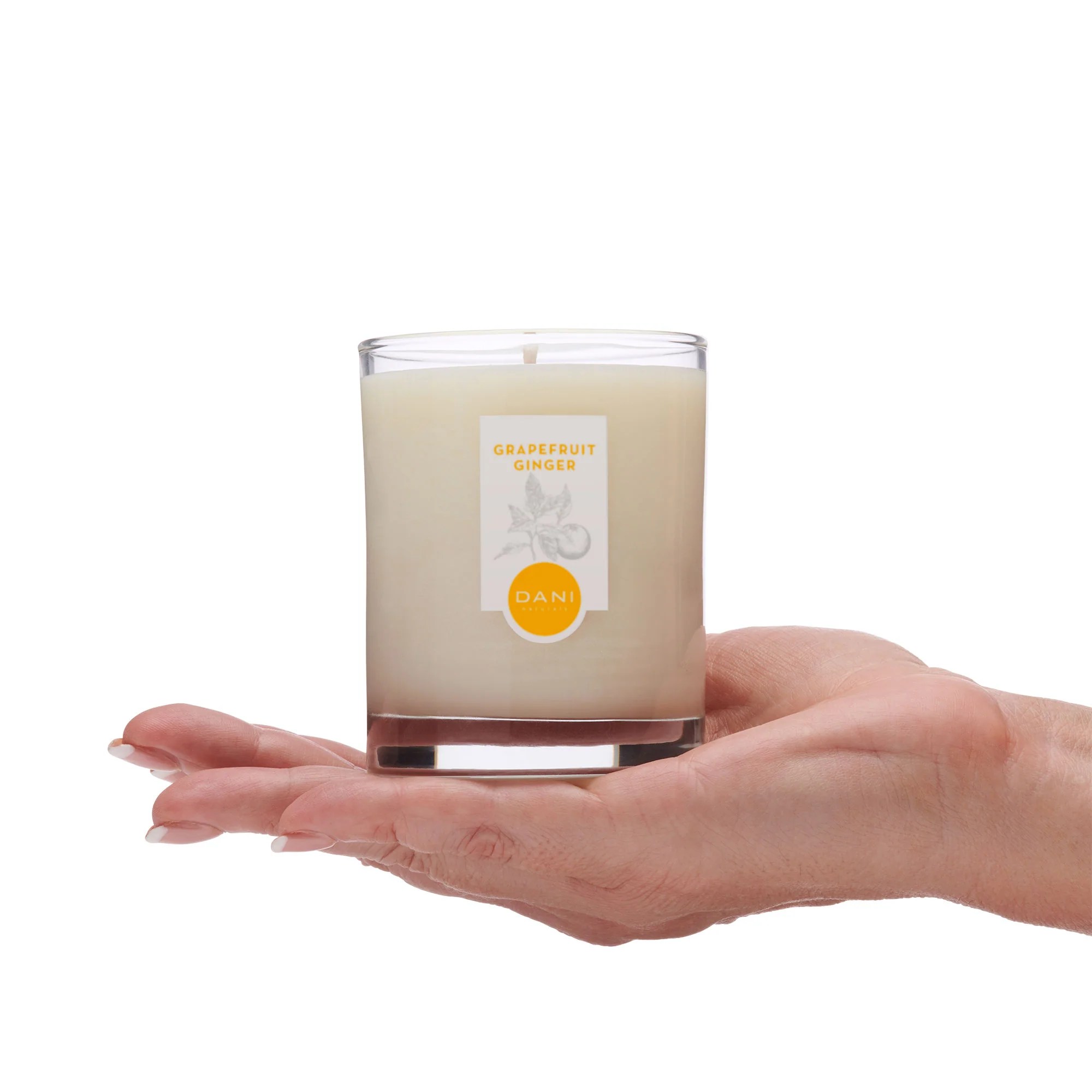 GRAPEFRUIT GINGER GLASS CANDLE - Image 5