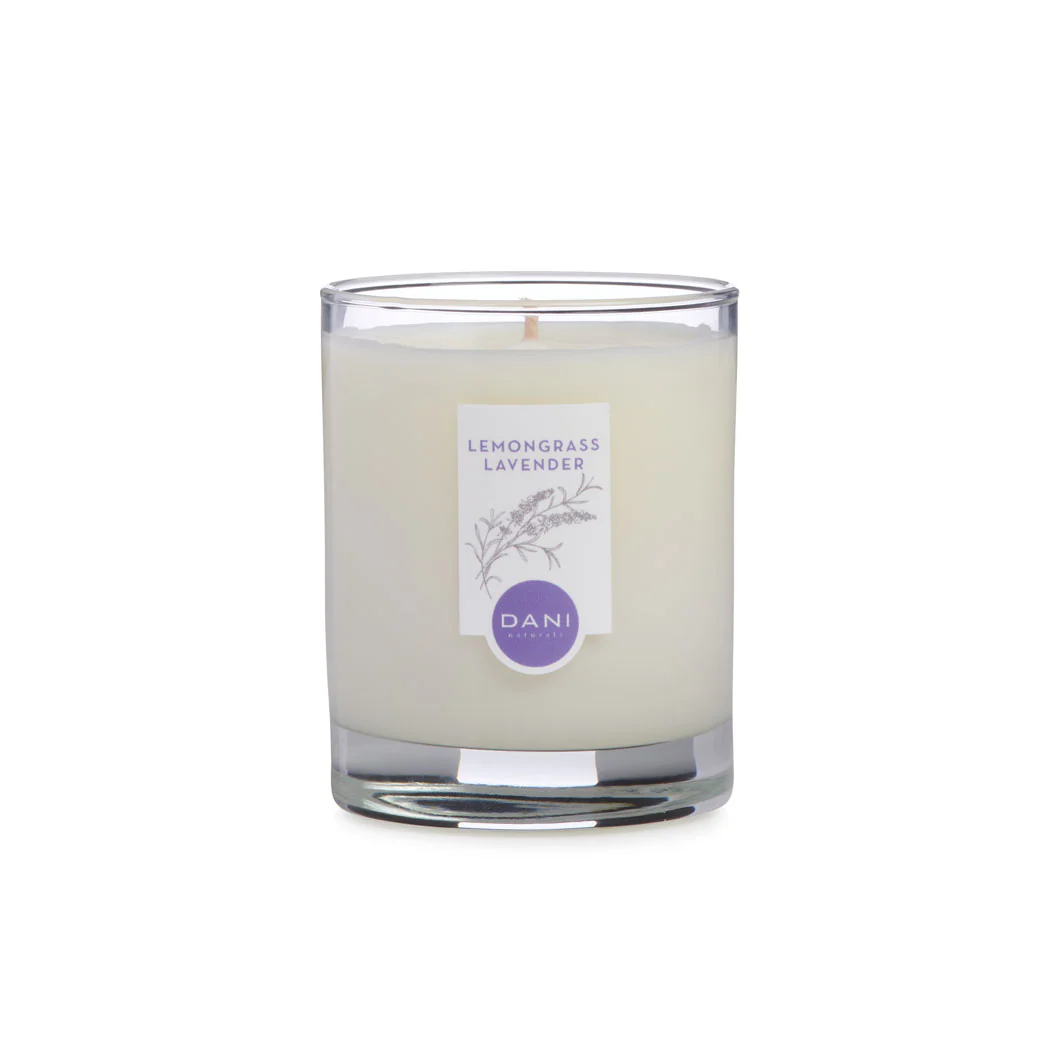 LEMONGRASS LAVENDER GLASS CANDLE - Image 2