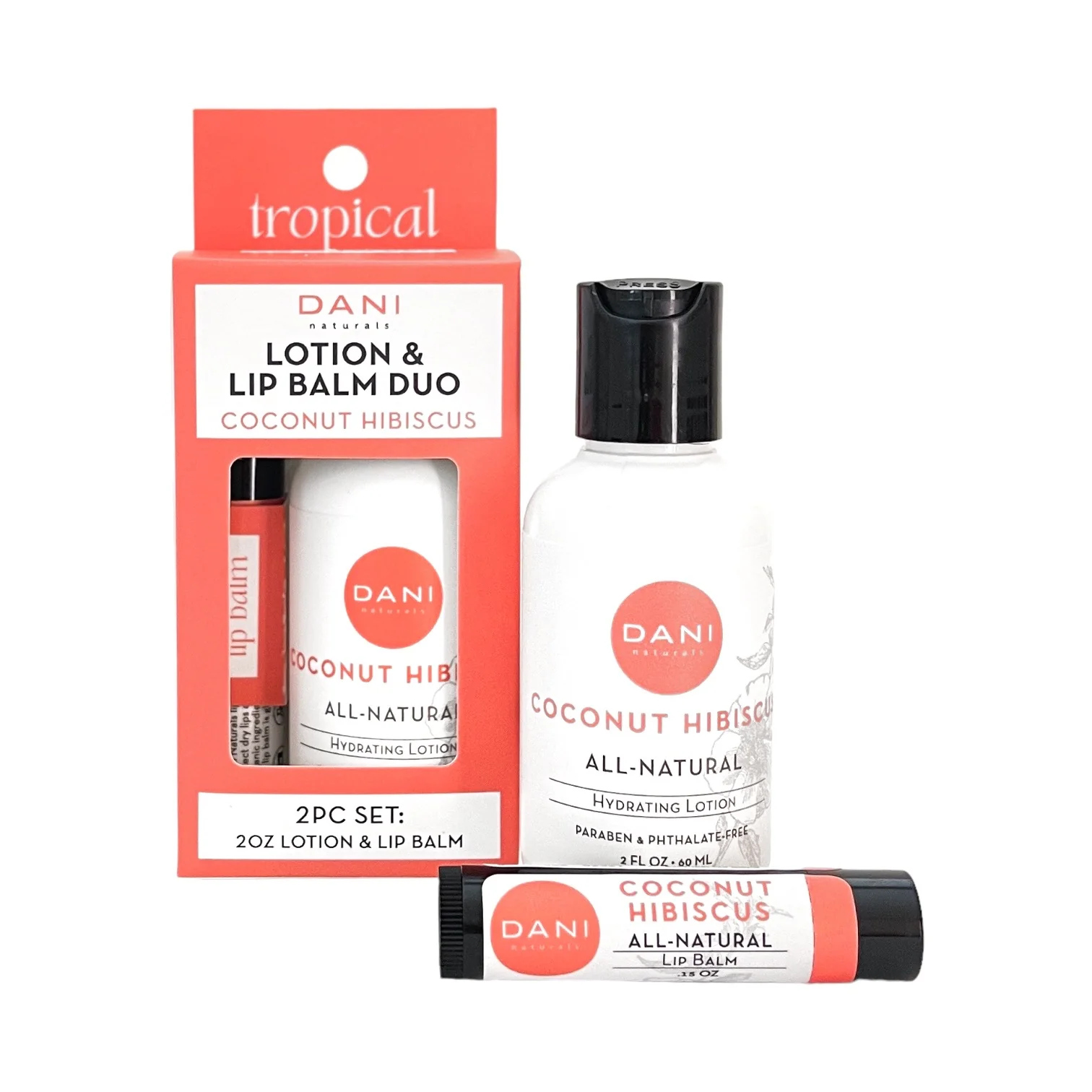 COCONUT HIBISCUS LOTION AND LIP BALM DUO - Image 3