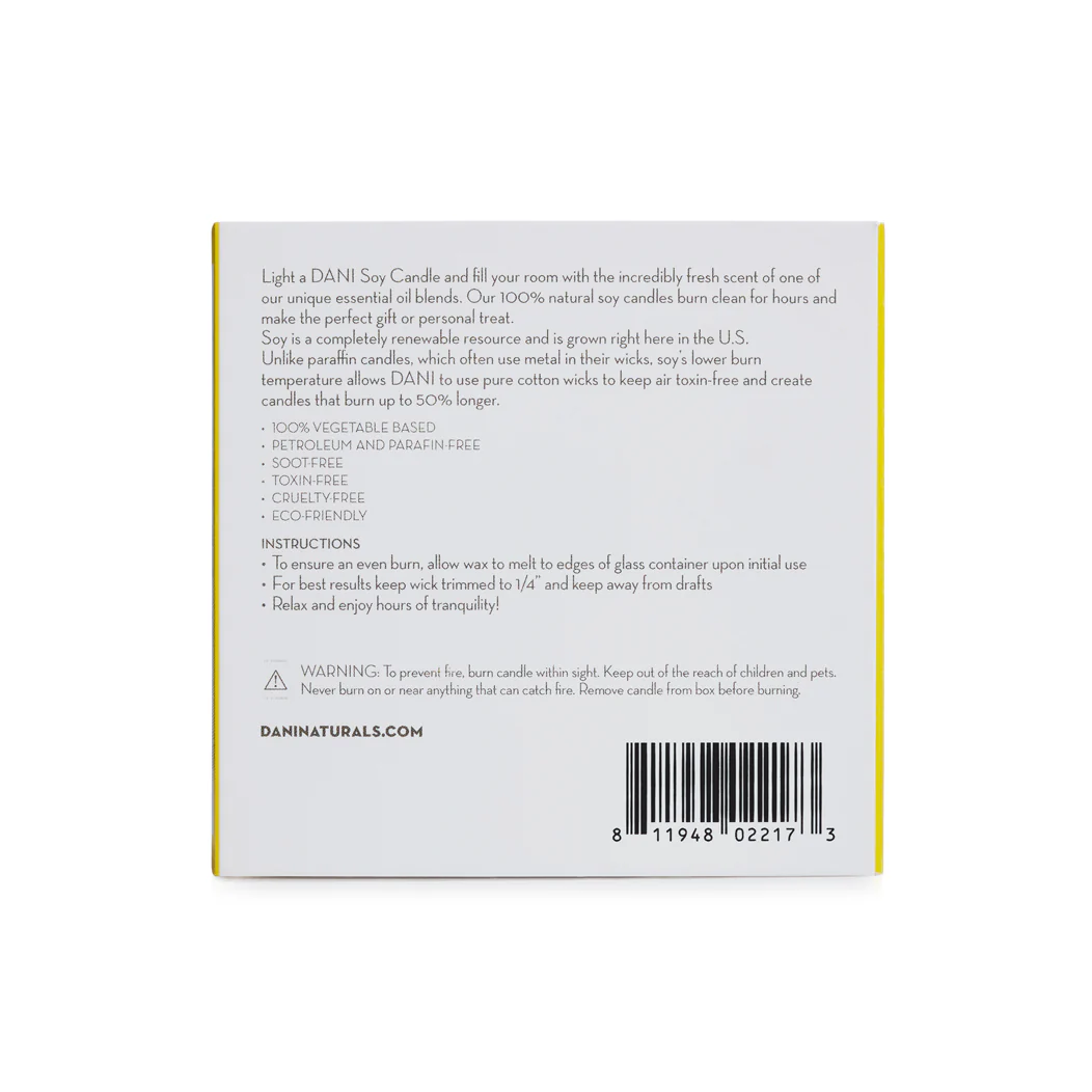 SANDALWOOD VANILLA GLASS CANDLE - Image 4